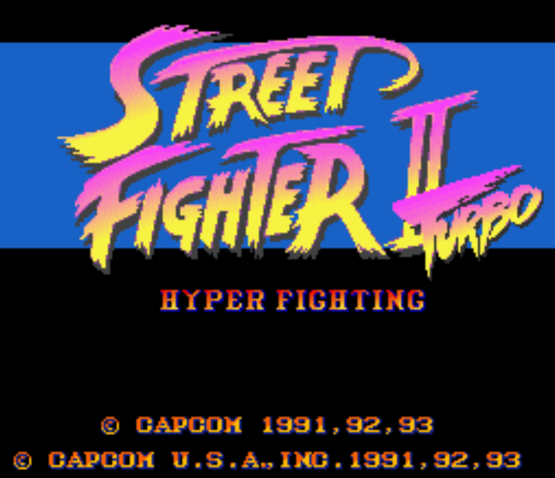 Street Fighter II Turbo Title Screen